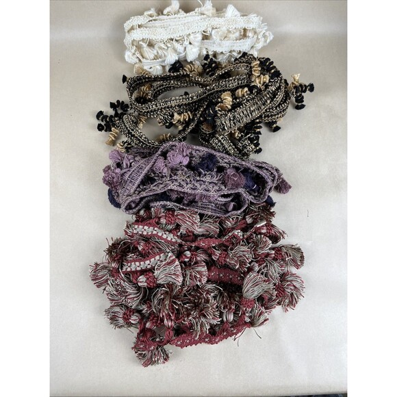 8+Yards Stuning Craft Curtain Sewing Tassel Fringe Trim PomPom Tassel Upholstery - Picture 6 of 6